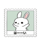ありふれたウサギと花（個別スタンプ：10）