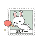 ありふれたウサギと花（個別スタンプ：14）