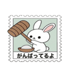 ありふれたウサギと花（個別スタンプ：16）