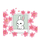 ありふれたウサギと花（個別スタンプ：26）