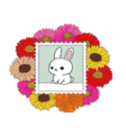 ありふれたウサギと花（個別スタンプ：31）