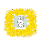 ありふれたウサギと花（個別スタンプ：36）
