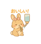 うさぎのメロディ♪ のんびりスタンプ JPN（個別スタンプ：3）