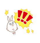 わんぱく！ころもちウサギ9_でか文字（個別スタンプ：20）
