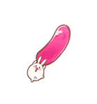 わんぱく！ころもちウサギ9_でか文字（個別スタンプ：30）