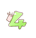 わんぱく！ころもちウサギ9_でか文字（個別スタンプ：34）