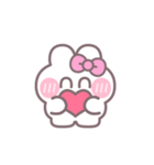 ハローうしゃぎ！！ ピンク（個別スタンプ：21）