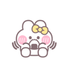 ハローうしゃぎ！！ 黄色（個別スタンプ：33）