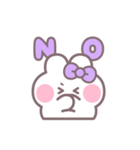 ハローうしゃぎ！！ 紫色（個別スタンプ：2）