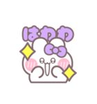 ハローうしゃぎ！！ 紫色（個別スタンプ：8）