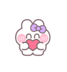 ハローうしゃぎ！！ 紫色（個別スタンプ：21）