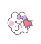 ハローうしゃぎ！！ 紫色（個別スタンプ：23）