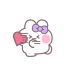 ハローうしゃぎ！！ 紫色（個別スタンプ：24）