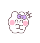 ハローうしゃぎ！！ 紫色（個別スタンプ：27）
