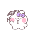 ハローうしゃぎ！！ 紫色（個別スタンプ：28）