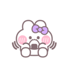 ハローうしゃぎ！！ 紫色（個別スタンプ：33）
