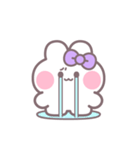 ハローうしゃぎ！！ 紫色（個別スタンプ：34）