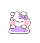 ハローうしゃぎ！！ 紫色（個別スタンプ：35）