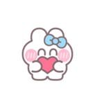 ハローうしゃぎ！！ 水色（個別スタンプ：21）