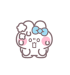 ハローうしゃぎ！！ 水色（個別スタンプ：31）