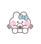 ハローうしゃぎ！！ 水色（個別スタンプ：33）