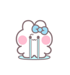 ハローうしゃぎ！！ 水色（個別スタンプ：34）