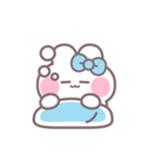 ハローうしゃぎ！！ 水色（個別スタンプ：35）