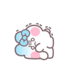 ハローうしゃぎ！！ 水色（個別スタンプ：39）
