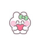 ハローうしゃぎ！！ 緑色（個別スタンプ：21）