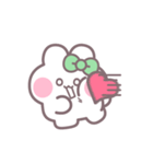 ハローうしゃぎ！！ 緑色（個別スタンプ：23）