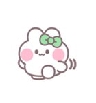 ハローうしゃぎ！！ 緑色（個別スタンプ：30）