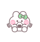 ハローうしゃぎ！！ 緑色（個別スタンプ：33）