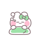 ハローうしゃぎ！！ 緑色（個別スタンプ：35）