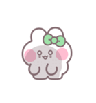 ハローうしゃぎ！！ 緑色（個別スタンプ：40）