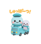 タコくんとぬいぐるみ 乗り物編（個別スタンプ：1）