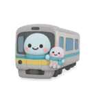 タコくんとぬいぐるみ 乗り物編（個別スタンプ：7）