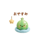ぷっくりしたスイカ（夏に使える）（個別スタンプ：3）
