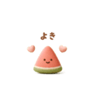 ぷっくりしたスイカ（夏に使える）（個別スタンプ：11）
