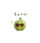 ぷっくりしたスイカ（夏に使える）（個別スタンプ：19）