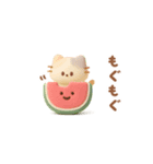 ぷっくりしたスイカ（夏に使える）（個別スタンプ：26）