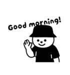 しろいまるいやつ 英語ver.（個別スタンプ：1）