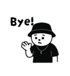 しろいまるいやつ 英語ver.（個別スタンプ：4）