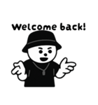 しろいまるいやつ 英語ver.（個別スタンプ：8）
