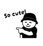 しろいまるいやつ 英語ver.（個別スタンプ：15）