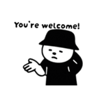 しろいまるいやつ 英語ver.（個別スタンプ：22）