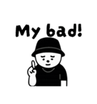 しろいまるいやつ 英語ver.（個別スタンプ：24）