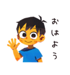 子ども（男の子）の夏★毎日使える（個別スタンプ：2）