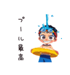 子ども（男の子）の夏★毎日使える（個別スタンプ：4）