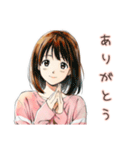 アイス食べたい★ふつうの女の子（個別スタンプ：3）
