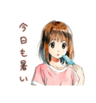 アイス食べたい★ふつうの女の子（個別スタンプ：8）